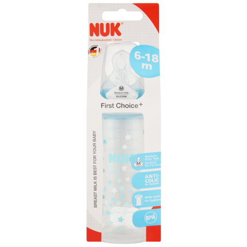 Nuk Biberon First Choice Silicone 0-6 M 300 Ml