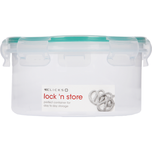 Lock 'n Store Plastic Container Round 1200ml