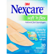 3M Ultra Strech Soft 'n Flex Natural Feel Bandages 30 Plasters