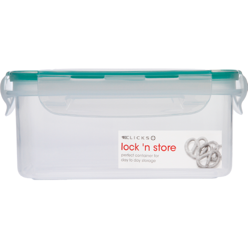 Lock 'n Store Plastic Container Rectangular 1100ml