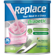 Diabetic Meal Replacement Shake Strawberry 400g