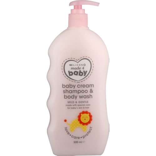 Baby Cream Shampoo And Body Wash 500ml