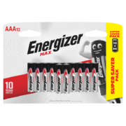 Max AAA Batteries 12 Pack