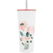 Drinking Cup With Straw Peony