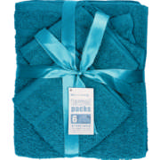 Towel Set Teal Blue 6 Piece