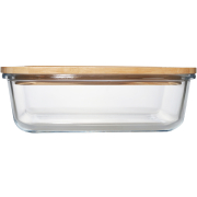 Glass Container with Bamboo Lid Large