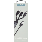 Cord Series 3-in-1 Charge Cable Black