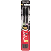 Double Action Toothbrush Set Charcoal 2Pack