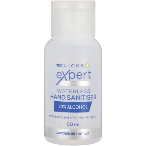 Waterless Hand Sanitiser 70% Alcohol 50ml
