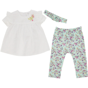 Girls Puff Sleeve Top & Leggings 6-12M