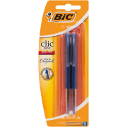 Clic Medium Pens Blue 2 Pack
