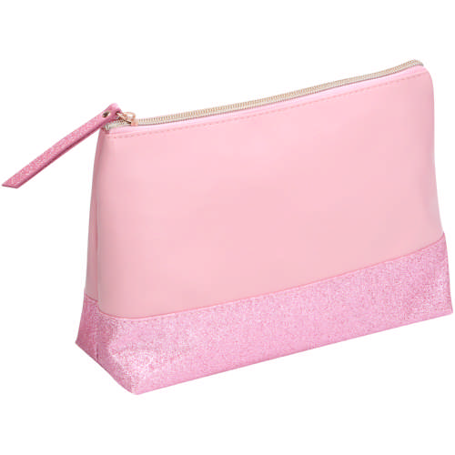 Clicks All That Glitters Metalic Toiletry Bag Pink - Clicks