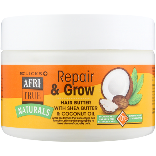 Afri True Naturals Hair Butter Shea Butter & Coconut 250ml - Clicks