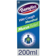 Wet Cough Syrup Mucus Relief Menthol Flavor 200ml