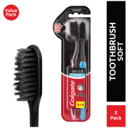 Slim Soft Charcoal Toothbrush 2Pack