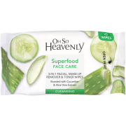 Superfood Face Care 3In1 Facial Wipes 25 Pack
