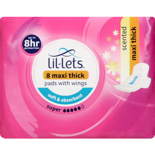 Maxi Thick Pads Super Scented 8 Pads
