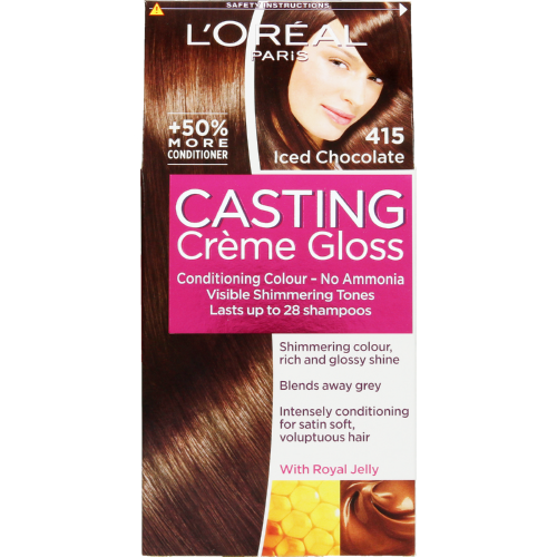 L'Oreal Casting Creme Gloss Semi-Permanent Conditioning Colour Iced  Chocolate 415 - Clicks