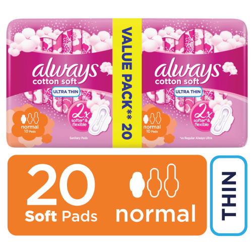 Always Ultra Sanitary Pads Normal Plus 20 Pads - Clicks