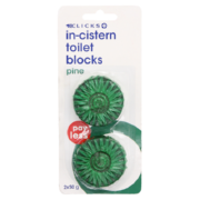 In-Cistern Toilet Blocks Pine 2 Pack