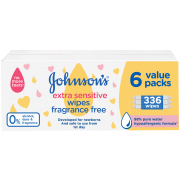 Baby Wipes Extra Sensitive Wipes 6 Value Pack 336 Wipes