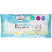 Sensitive Baby Wipes 80 Wipes