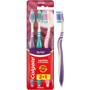 ZigZag Toothbrush Value Pack Medium 3 Pack