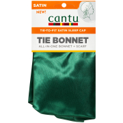 Satin Sleep Cap Tie Bonnet Emerald