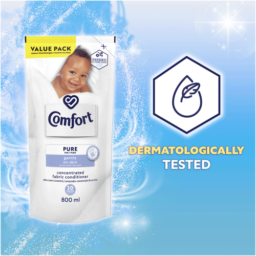 Comfort Concentrated Laundry Fabric Softener Refill Pure For