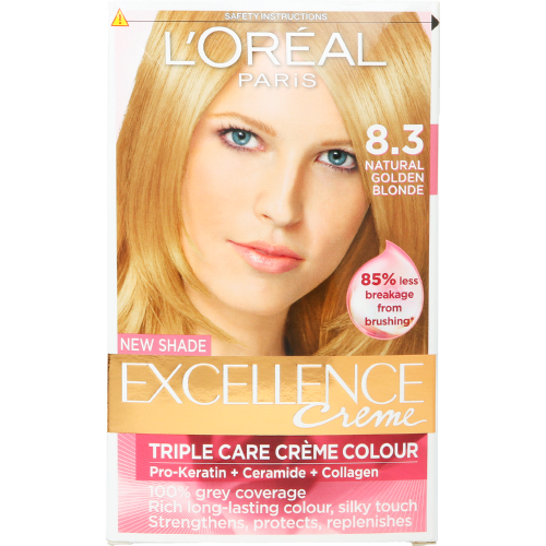 L'Oreal Excellence Creme Hair Colour Natural Golden Blonde  - Clicks