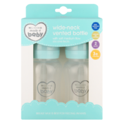 2 Wide-Neck Vented Bottles 120ml