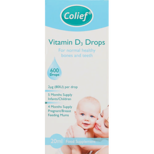 Colief Vitamin D3 Drops 30ml Clicks