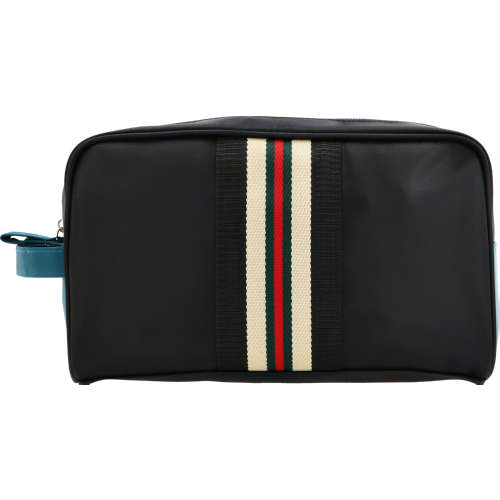 Men's Black,Green & Red Toiletry Bag Extra Large