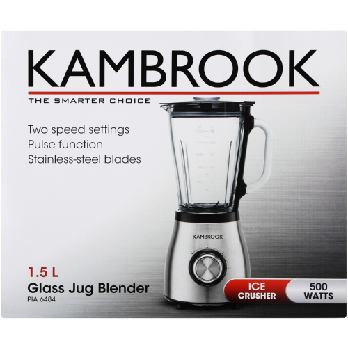 Kambrook 500W Glass Jug Blender - Clicks