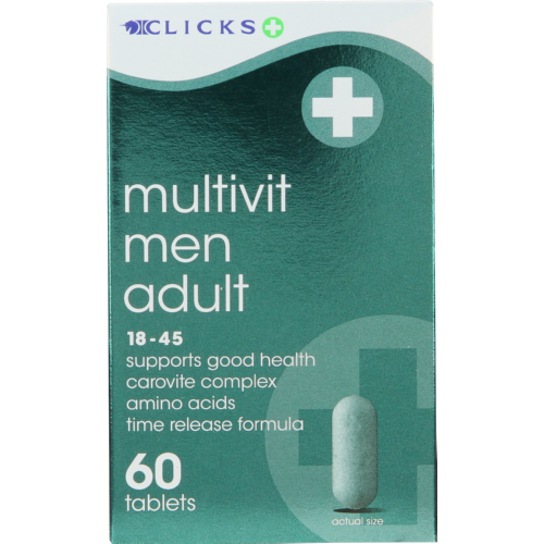 Multivit Men Adult 18-45 60 Tablets