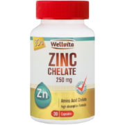 Zinc Chelate 250 mg 30 Tablets