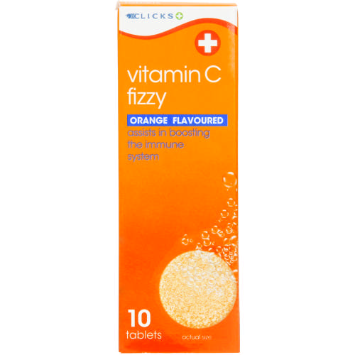Vitamin C Fizzy Orange 10 Effervescent Tablets