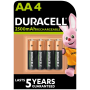 Rechargeable Batteries AA 2500mAh 4 Pack