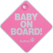 Baby On Board Sign Pink