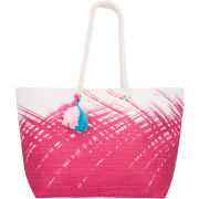 Straw Beach Bag Pink Ombre