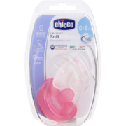 Physio Soft Silicone Soother Pink 0-6 Months