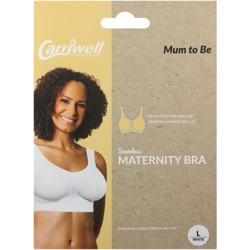Buy Cariwell Organic Maternity & Nursing Bra-XL White - Maternity