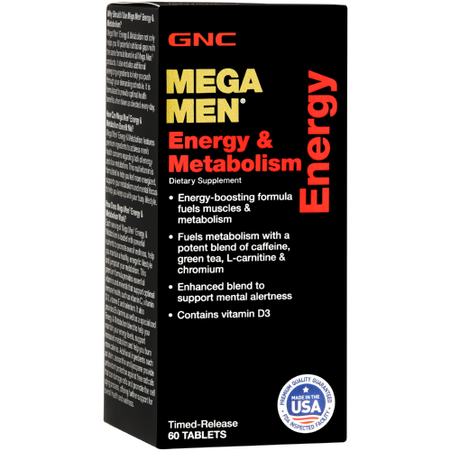 Mega Men Energy & Metabolism Dietary Supplement 60 Tablets