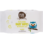 Biodegradable Baby Wipes With Organic Aloe 64 Wipes