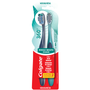 360 Degrees Toothbrushes Medium 2 Pack