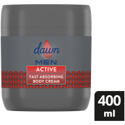 MEN Fast Absorbing Moisturizing Body Cream Active For Dry Skin 400ml