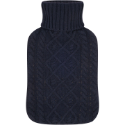 Knitted Hot Water Bottle Blue