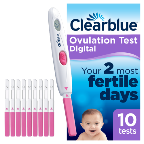  Clearblue Advanced Digital Ovulation Test, Predictor Kit,  featuring Advanced Ovulation Tests with digital results, 10 Ovulation Tests  (Pack of 1) : Health & Household