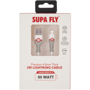 2.4A Lightning 2M Cable White