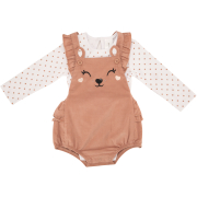 Girls Corduroy Romper & Bodyvest 18-24M